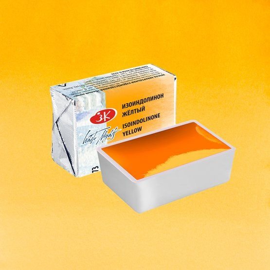 

Акварельная краска Невская палитра Белые ночи 1911273 (273 изоиндолинон желтый)