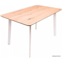 Кухонный стол ОКА Майон 130x80x74 (дуб натуральный/белый)