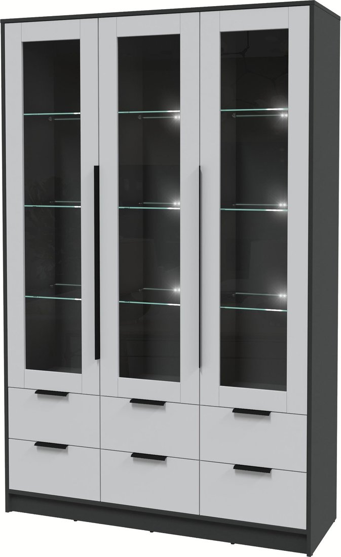 

Шкаф-витрина Интерлиния Концепт КТ-ШВ3 с подсветкой (серый/антрацит)