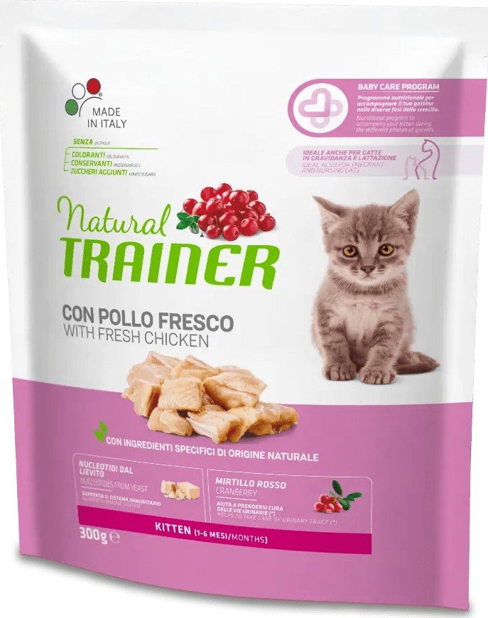 

Сухой корм для кошек Trainer Natural Kitten Корм сухой для котят с цыпленком 300 г