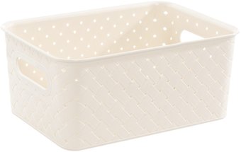 Коробка для хранения Violet Береста 521026 (слоновая кость)