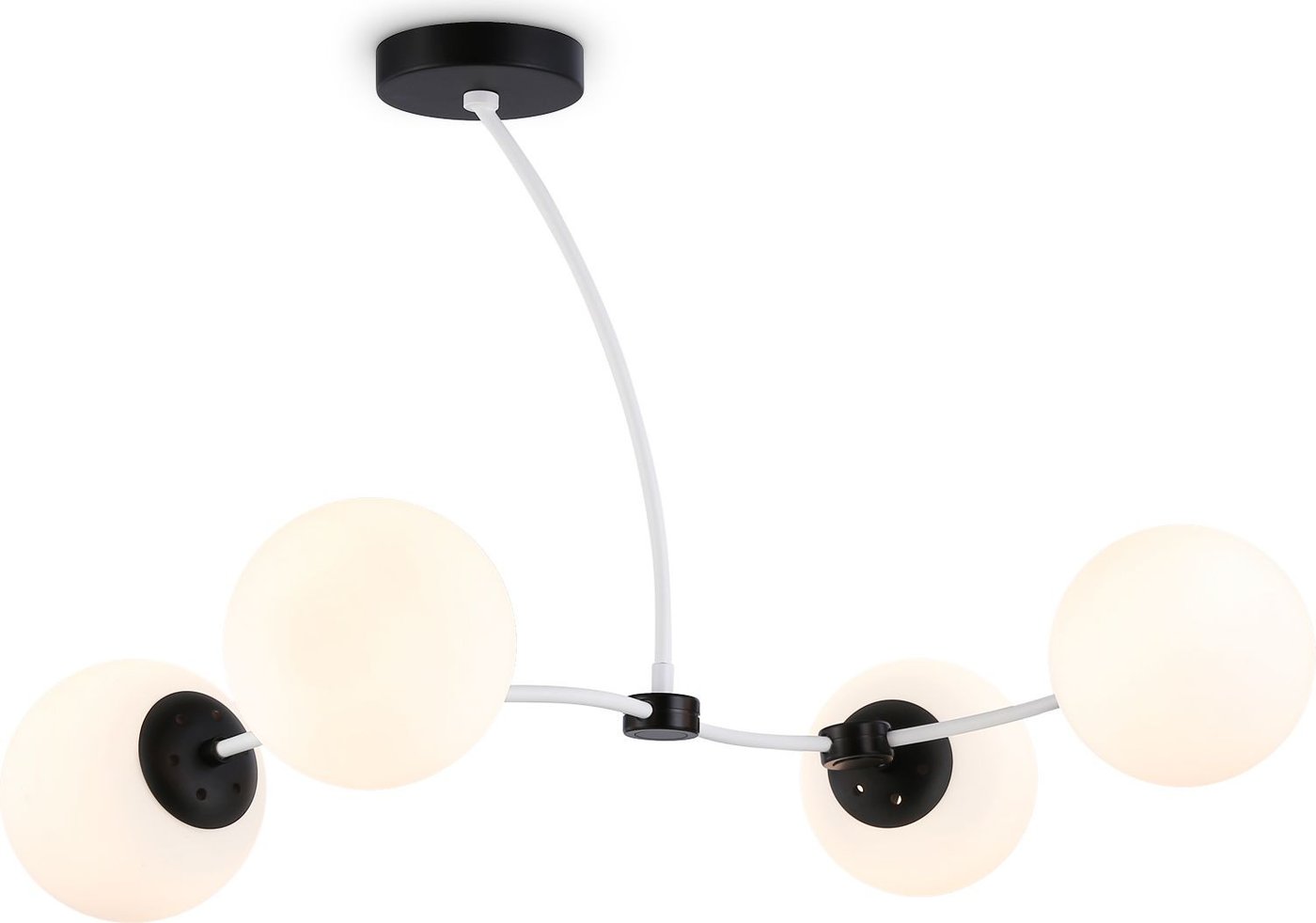 

Люстра средней высоты Ambrella light Traditional TR2542/4 WH/BK