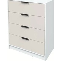 Комод Интерлиния Концепт КТ-К80 Глосс (белый платинум/кашемир)