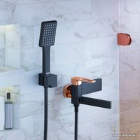 Смеситель IDDIS Slide SLIBG00i02 (черный/розовое золото)