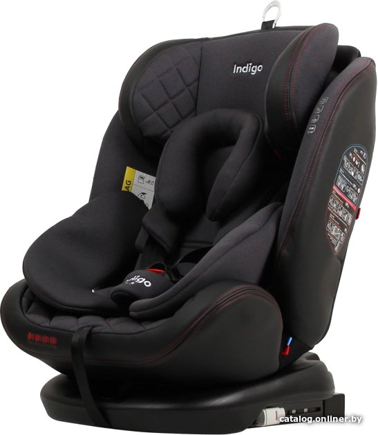 Детское автокресло Indigo Aero Isofix (черный/красный)