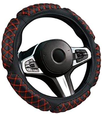 

Оплетка на руль CarFashion Scotch M 31653 (черный/красный)