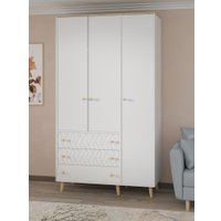 Шкаф распашной Премиум Рико 1200 (белый/дуб сонома) в Гродно