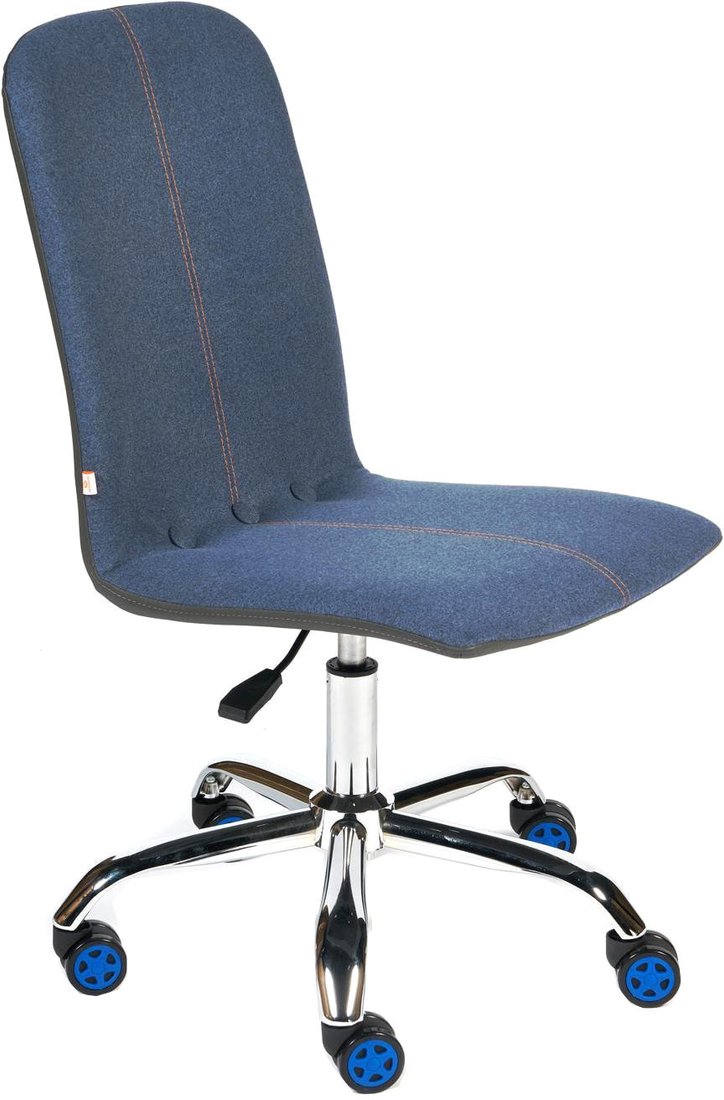 

Офисное кресло TetChair Rio (экошерсть/кож/зам, синий)