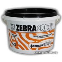 Краска Zebracolor Фасаден Экстра 4.5кг (белый)