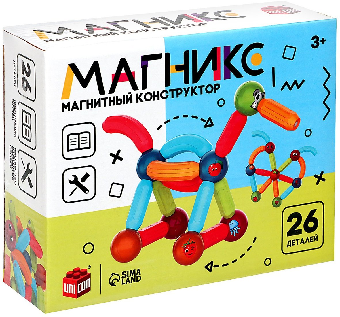 

Магнитный конструктор Unicon Магникс 9444934