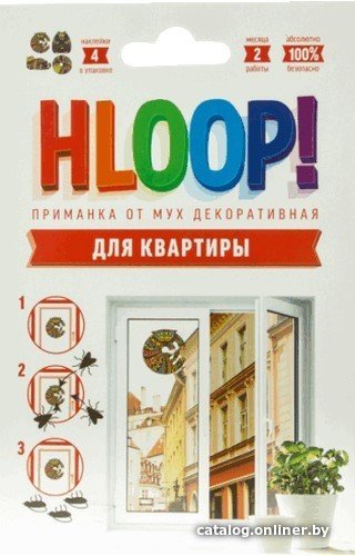 Средство от насекомых Гарант ХЛООП! каракурт приманка от мух декоративная, цветы 4 шт