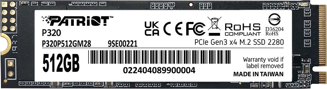 

SSD Patriot P320 512GB P320P512GM28