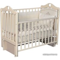 Классическая детская кроватка Антел Каролина-3/5 (слоновая кость)