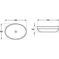 Умывальник Maxonor Pure Life Feeling PL-SK307C3-18 (5036) накладной (белый глянец)