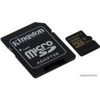 Карта памяти Kingston microSDHC UHS-I (Class 10) 32GB + SD адаптер (SDCA10/32GB)