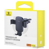 Держатель для смартфона Baseus Metal Age 3 Gravity Car Mount Air Vent Version C40467600111-00