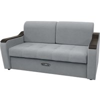 Диван Сириус Лидер-3 ППУ 185x110 (Eva 09 велюр светло-серый)