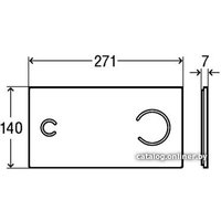Панель смыва Viega Visign for More 100 8352.11 (зеленая мята) [630 775]