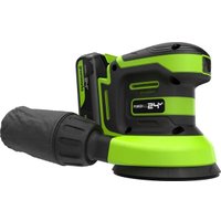 Эксцентриковая шлифмашина Greenworks OS325 3100907CUA (с 1-им АКБ)