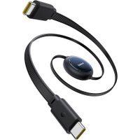 Кабель Baseus Nomos Retractable Retractable Cable USB Type-C - USB Type-C 100W (1.5 м, черный)