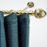 Карниз для штор Sundays Home Шайн Одеон 25мм однорядный (золото, 2м)