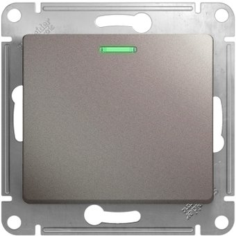 Выключатель проходной Schneider Electric Glossa GSL001263 (платиновый)