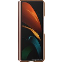 Чехол для телефона Samsung Leather Cover для Samsung Galaxy Z Fold2 (коричневый)