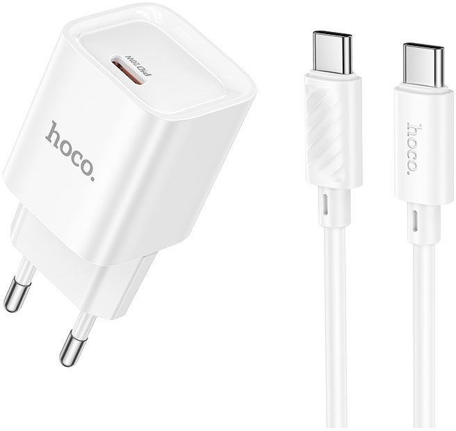 

Сетевое зарядное Hoco C146A USB Type-C (белый)