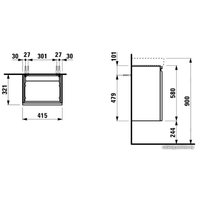  Laufen Тумба под умывальник Pro S 4833010964631