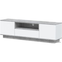 Тумба Интерлиния Quartz QZ-Т180 (белый платинум/бетон)