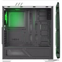 Корпус GameMax StarLight (белый, зеленая подсветка)