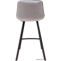 Стул AksHome Leros (светло-серый велюр HLR-20/черный)