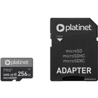 Карта памяти Platinet Pro 3 microSDXC PMMSDX256UIII 256GB + адаптер