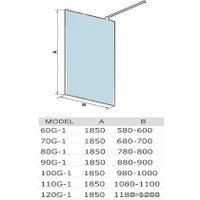 Душевая стенка WeltWasser WW400 70G-1