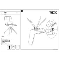 Стул Signal Texo Velvet (bluvel 14 серый/черный)