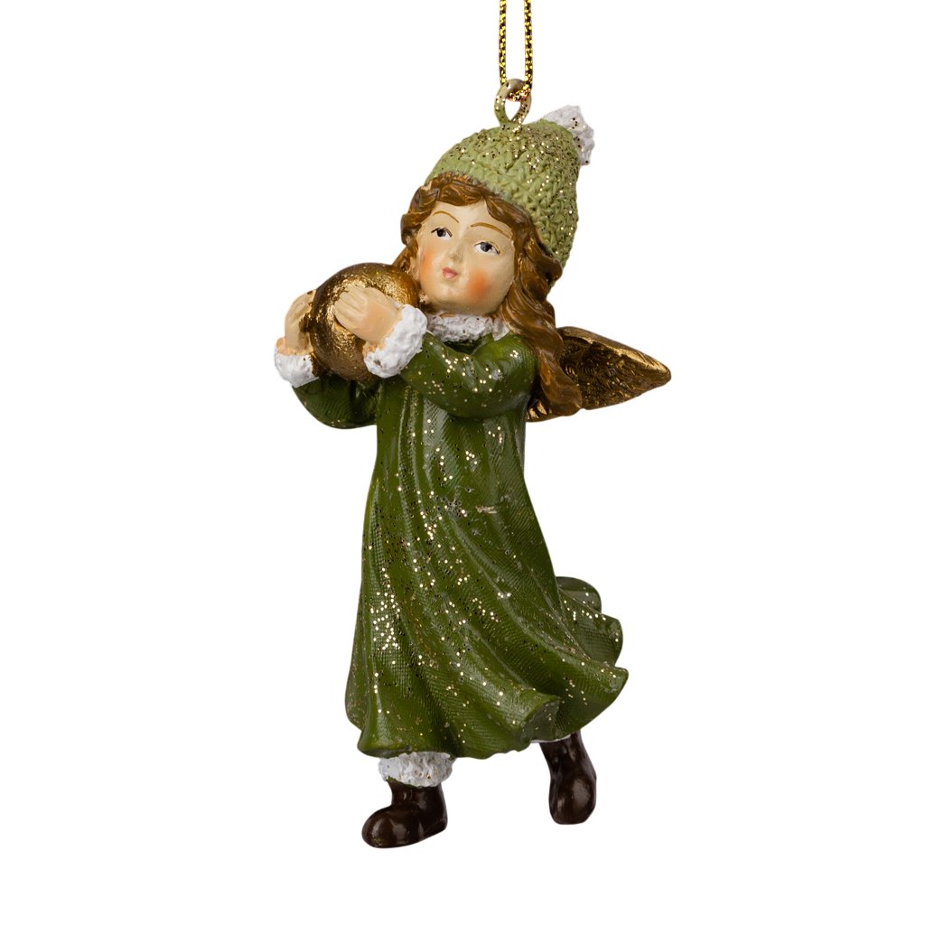 

Елочная игрушка Erich Krause Decor. Ангел со снежком рождественский 64566