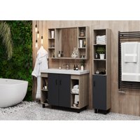  Onika Тумба под умывальник Тимбер 100.10 110010 (серый матовый/дуб сонома)