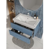  Cersanit Тумба под умывальник Classic 80 69091 (голубой матовый)