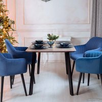 Кухонный стол ОКА Майон 130x80x74 (дуб галифакс/черный)