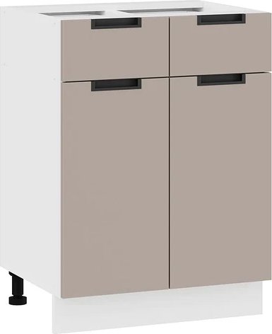 

Шкаф напольный Трия Гренада 1Н6Я1 (белый/холст латте)