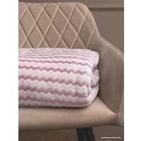 Плед Tex Republic Absolute Зигзаг двухцветный Flannel 200x220 92578 (сиреневый)