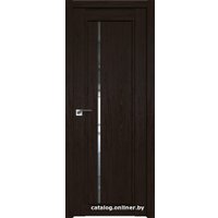 Межкомнатная дверь ProfilDoors 2.70XN L 40x200 (дарк браун, стекло прозрачное)