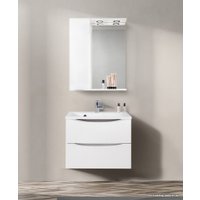  BelBagno Шкаф с зеркалом Marino-SPC-900/750-1A-BL-P-L (bianco lucido)