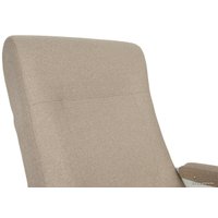 Кресло-качалка Бастион 2 с подножкой (рогожка, Мемори 2/белый)