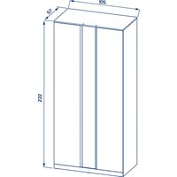 Шкаф распашной Mebelain Варма Стор 105 (белый)