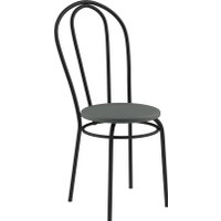 Стул Mio Tesoro Тюльпан (серый/черный)