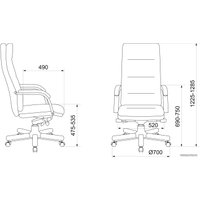 Офисное кресло Бюрократ T-9927WALNUT (горчичный)