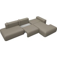 Угловой диван Лига диванов Лига-036 НПБ Модерн Лонг правый 127749 (экокожа Grifon 04 бежевый)