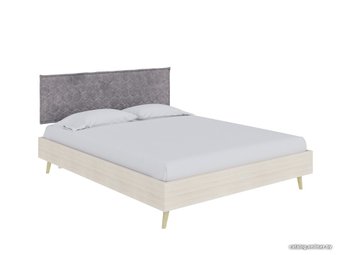 Кровать Ormatek Moss 180x200 (ткань, дуб шамони светлый/лофти серый)