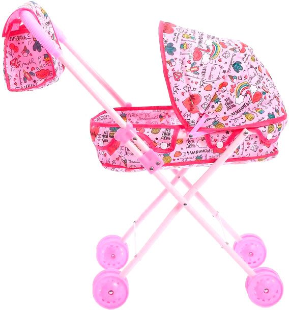 

Коляска для кукол Happy Valley Улыбнись! Универсальная с сумкой 4608369